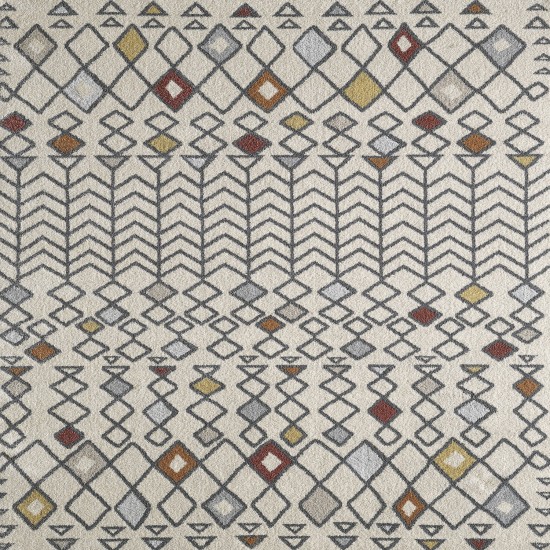 Totti Loops Cream/Multicolor 9x12 Southwestern Rug