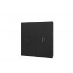 Eiffel Storage Cabinet in Matte Black (Set of 2)