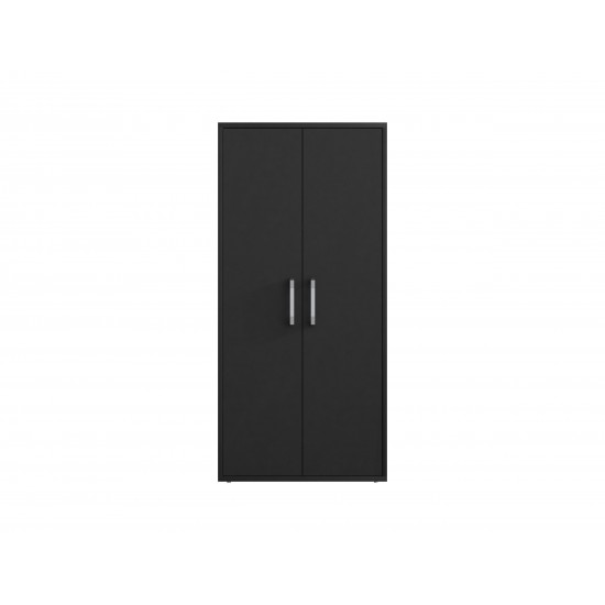 Eiffel Storage Cabinet in Matte Black (Set of 2)