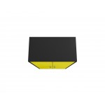 Eiffel Storage Cabinet in Matte Black and Yellow (Set of 2)