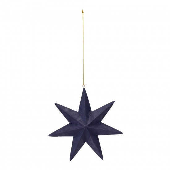 Star Ornament (Set Of 6) 5.75"H Resin