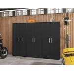 Eiffel Storage Cabinet in Matte Black (Set of 3)