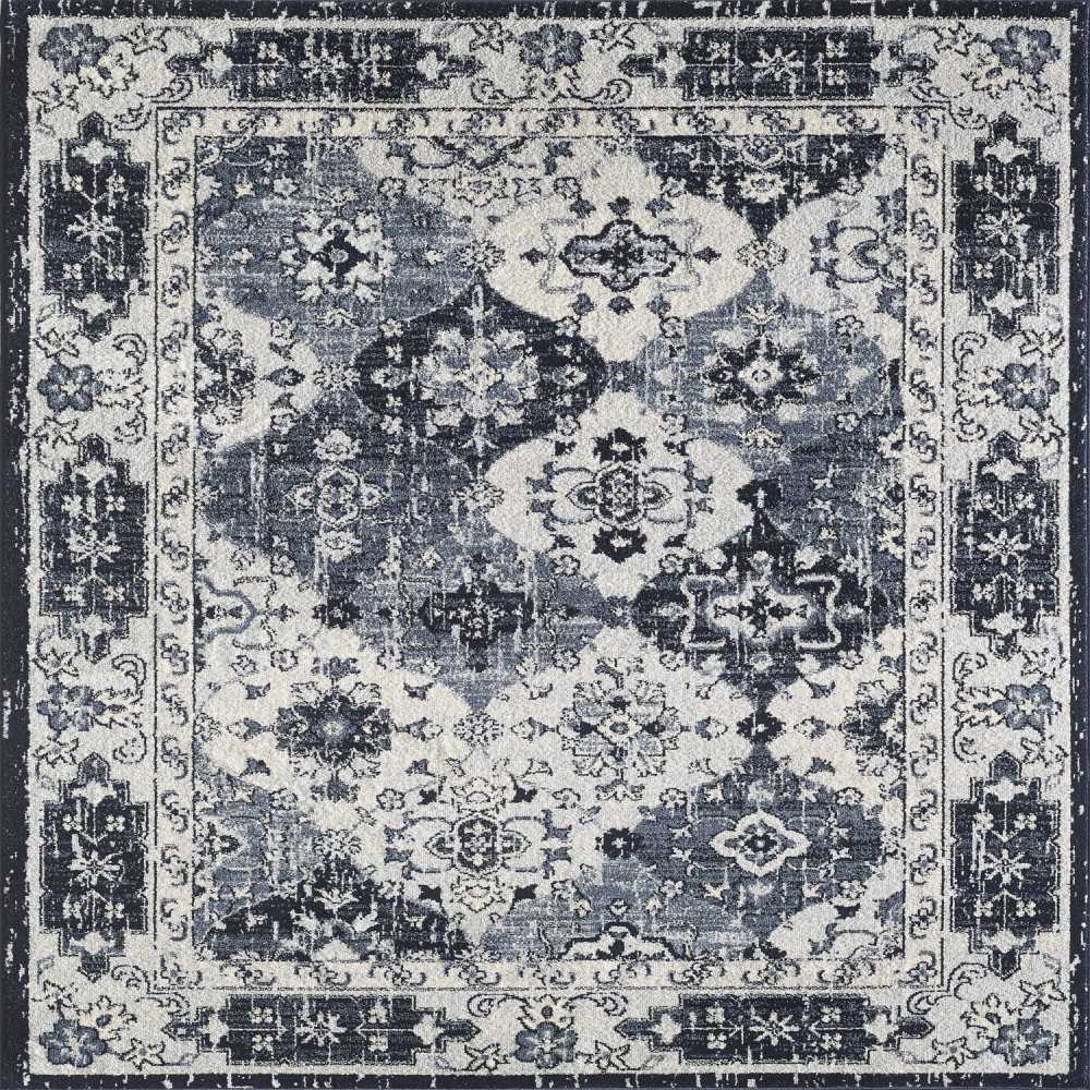 Totti Mosaic Navy/Gray 6x9 Oriental Rug