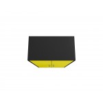Eiffel Storage Cabinet in Matte Black and Yellow (Set of 3)