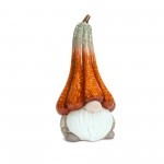 Gnome W/Pumpkin Hat (Set Of 2) 6.5"H, 11"H Terra Cotta