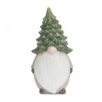 Gnome W/Tree Hat (Set Of 2) 11.25"H Terra Cotta