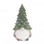 Gnome W/Tree Hat (Set Of 2) 11.25"H Terra Cotta