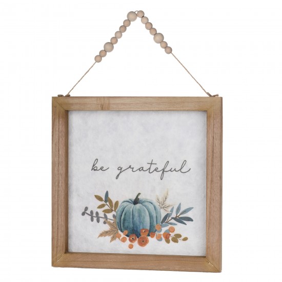 Pumpkin Frame (Set Of 2) 11.75"Sq Mdf/Paper