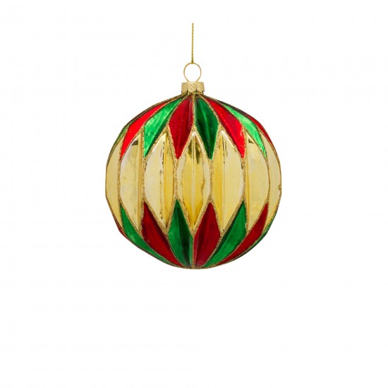 Ornament (Set Of 6) 5"H, 6.5"H Glass