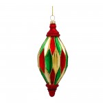 Ornament (Set Of 6) 5"H, 6.5"H Glass