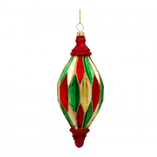 Ornament (Set Of 6) 5"H, 6.5"H Glass
