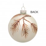 Bird Ball Ornament (Set Of 6) 4"D Glass