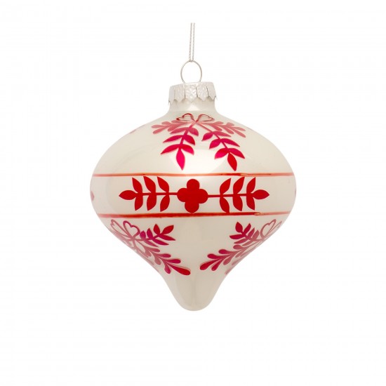 Ornament (Set Of 6) 4.75"H, 4.75"H, 6"H Glass