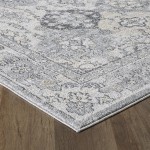 Totti Mosaic Gray/Dark Gray 2x8 Oriental Rug