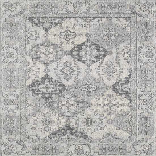 Totti Mosaic Gray/Dark Gray 3x5 Oriental Rug