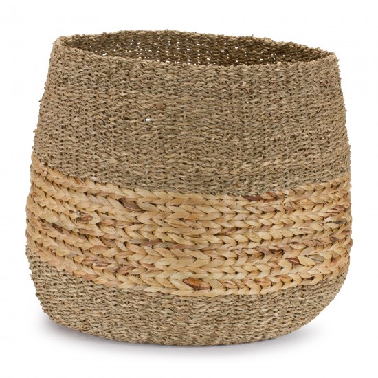 Basket (Set Of 2) 16.25"D x 14.5"H, 18"D x 17"H Seagrass