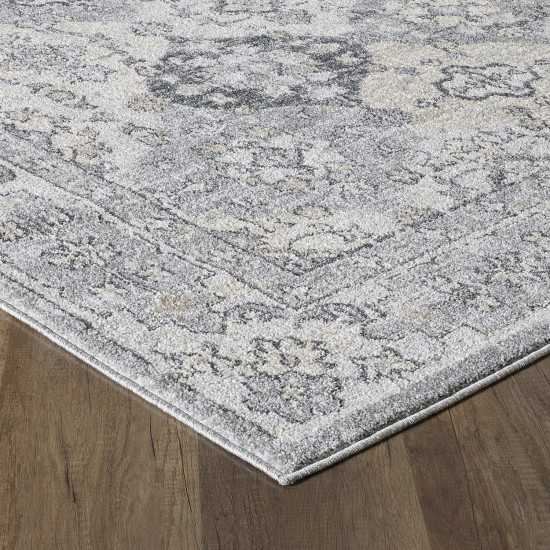 Totti Mosaic Gray/Dark Gray 3x5 Oriental Rug