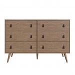 Amber Double Wide and Tall Dresser - Set of 2 in Nature