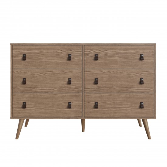 Amber Double Wide and Tall Dresser - Set of 2 in Nature