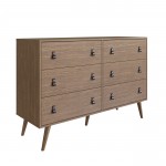 Amber Double Wide and Tall Dresser - Set of 2 in Nature