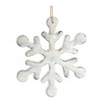 Snowflake Ornament (Set Of 12) 7.5"H, 8.5"H Wood