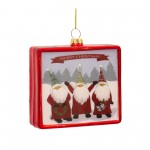 Gnome Ornament (Set Of 12) 3.75"H Glass