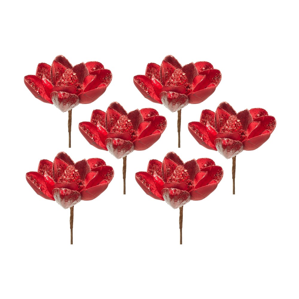 Magnolia Stem (Set Of 6) 29"H Velvet