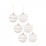 Ball Ornament (Set Of 6) 4"D Glass