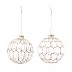 Ball Ornament (Set Of 6) 4"D Glass