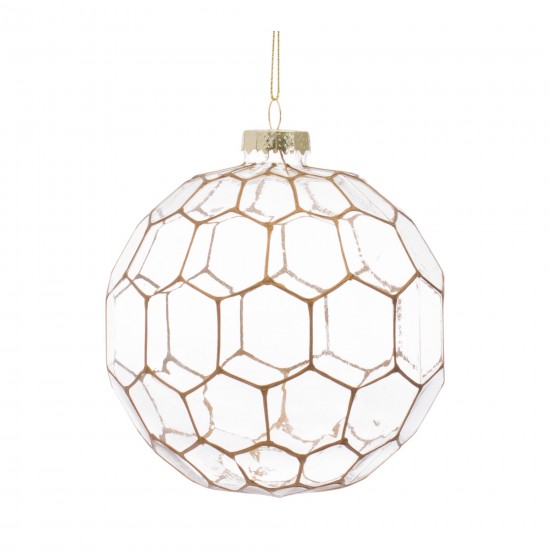 Ball Ornament (Set Of 6) 4"D Glass