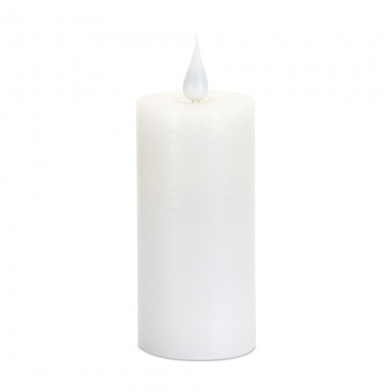 Led Candle 1.75"D x 4"H Wax/Plastic 2 Aa Batteries Not Included, White