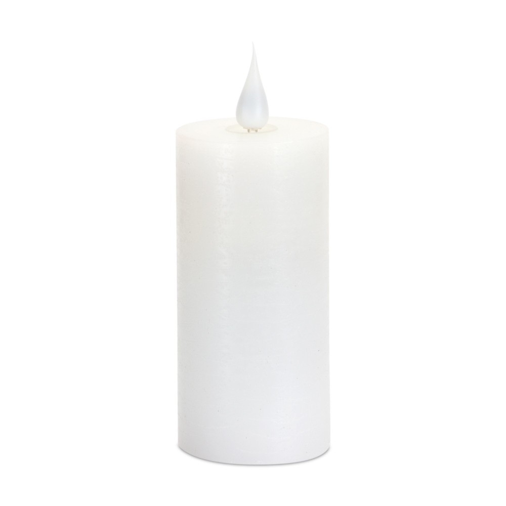 Led Candle 1.75"D x 4"H Wax/Plastic 2 Aa Batteries Not Included, White