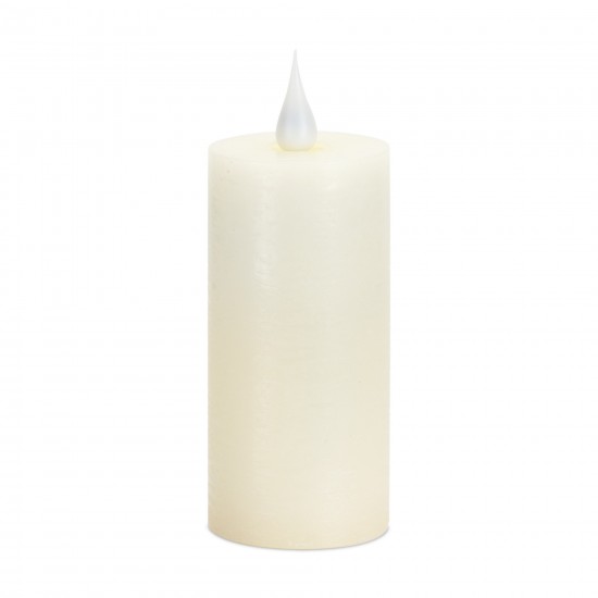 Led Candle 1.75"D x 4"H Wax/Plastic 2 Aa Batteries Not Included, Beige