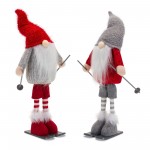 Gnome Skier (Set Of 6) 14.25"H Polyester