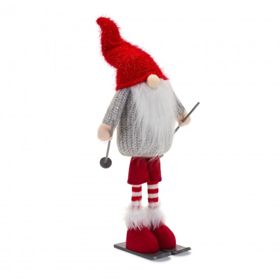 Gnome Skier (Set Of 6) 14.25"H Polyester