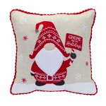 Gnome Holiday Pillow (Set Of 2) 15"Sq Polyester