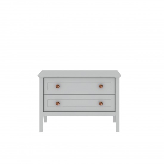 Crown Bachelor Dresser in White