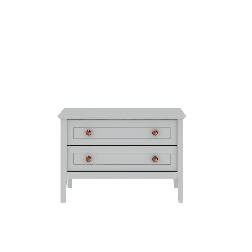 Crown Bachelor Dresser in White