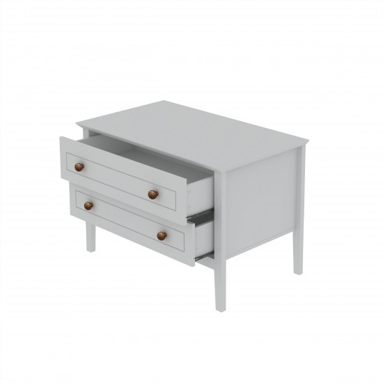 Crown Bachelor Dresser in White