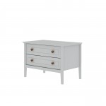 Crown Bachelor Dresser in White