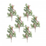 Mistletoe Spray W/Berries (Set Of 6) 18.5"H Fabric