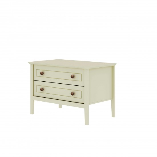 Crown Bachelor Dresser in Off White