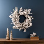 Snowy Mix Pine Wreath 24"D Plastic