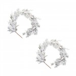 Snowy Mix Pine Garland (Set Of 2) 5.5'L Plastic