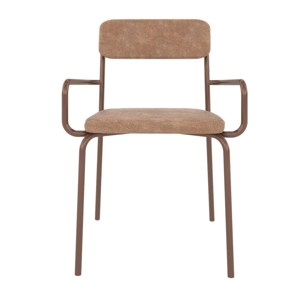 Whythe PU Leather Dining Chair in Corten Whythe PU Leather Dining Chair in Corten