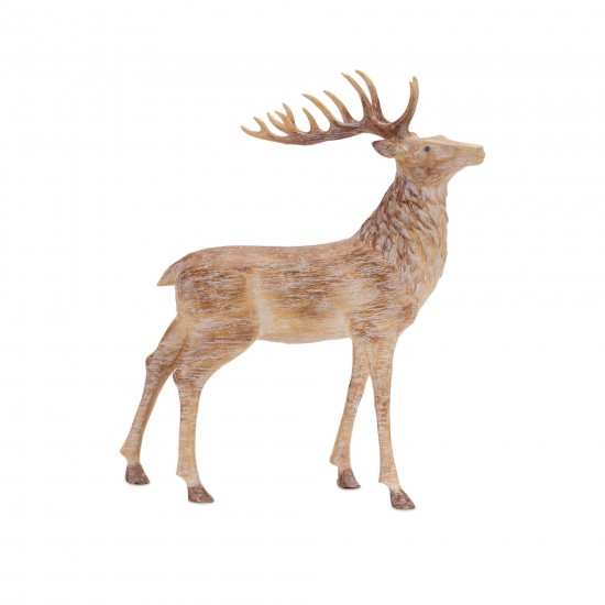 Deer (Set Of 2) 13.5"H, 14.75"H Resin