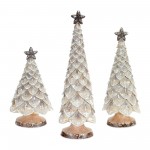 Tree (Set Of 3) 11"H, 14"H, 17.75"H Resin