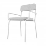 Whythe PU Leather Dining Chair in White