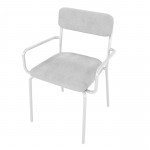 Whythe PU Leather Dining Chair in White