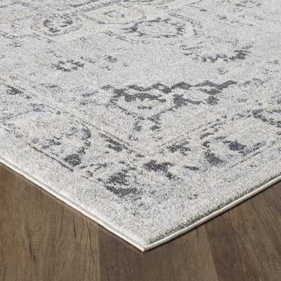 Totti Capricorn Cream/Gray 2x8 Oriental Rug